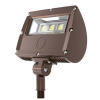 Morris 30 watt 120/277 volt 5000K Daylight Bronze Knuckle Mount LED Flood Light