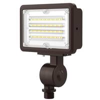 Morris 1/2" 15 watt 120/277 volt CCT Selectable Bronze Dimmable Knuckle Mount LED Flood Light