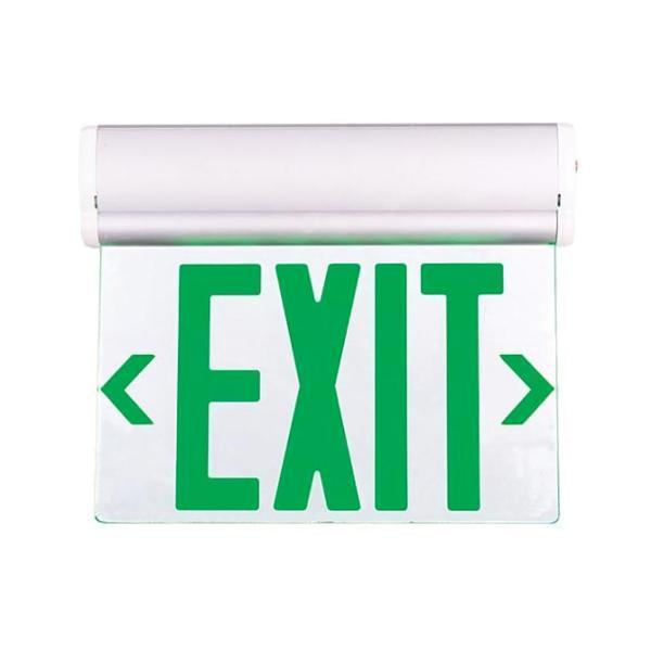 12" 2.3 watt 120/277 volt LED Edge Lit Exit Sign