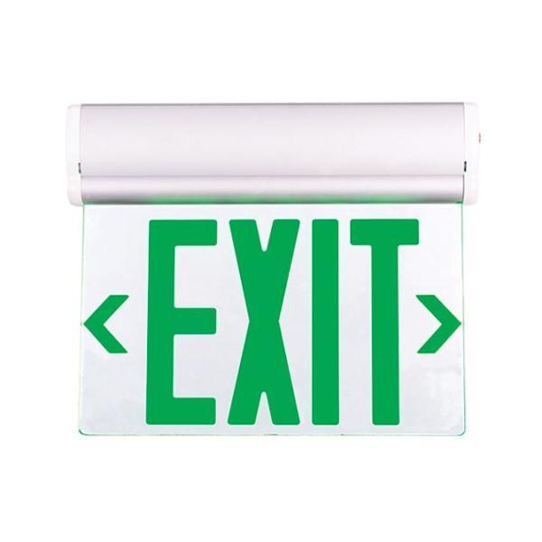 12" 2.3 watt 120/277 volt LED Edge Lit Exit Sign