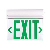 Nicor 12" 2.3 watt 120/277 volt LED Edge Lit Exit Sign