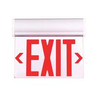 Nicor 12" 2.3 watt 120/277 volt LED Edge Lit Exit Sign