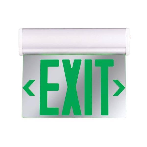 12" 2.3 watt 120/277 volt LED Edge Lit Exit Sign