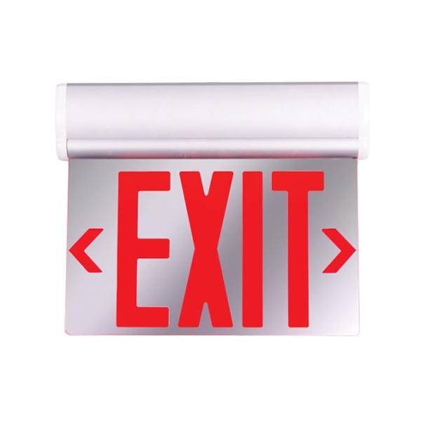 12" 2.3 watt 120/277 volt LED Edge Lit Exit Sign