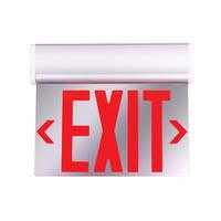 Nicor 12" 2.3 watt 120/277 volt LED Edge Lit Exit Sign