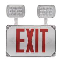 Nicor 1' 2.9/3.5 watt 120/277 volt LED Combo Exit Sign Emergency Light