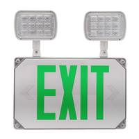 Nicor 1' 2.9/3.5 watt 120/277 volt LED Combo Exit Sign Emergency Light