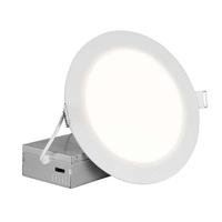 Nicor 6" 11 watt 120 volt CCT Selectable Round Black LED Recessed Downlight