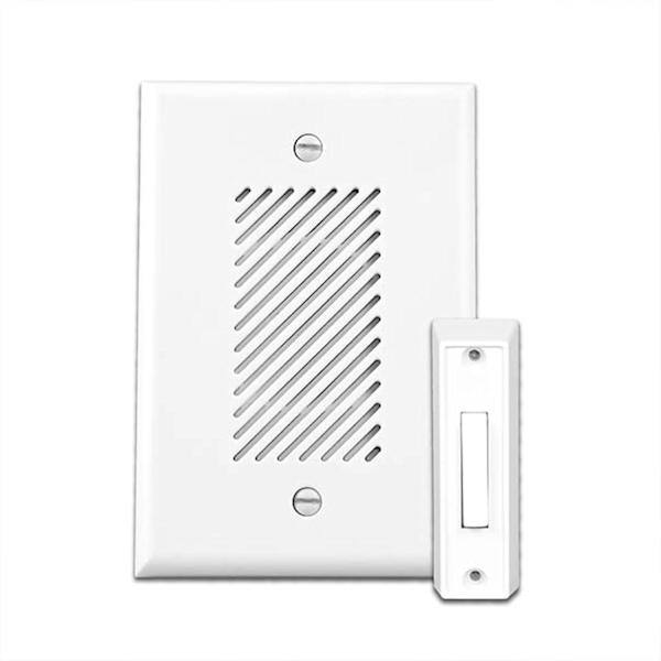4" Nicor Matte White Electronic Door Chime