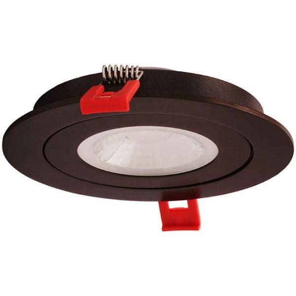 4" 9  watt 120 volt CCT Selectable Recessed Floating Gimbal LED Downlight