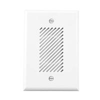 Nicor 4" Nicor Matte White Electronic Door Chime With Bronze Button