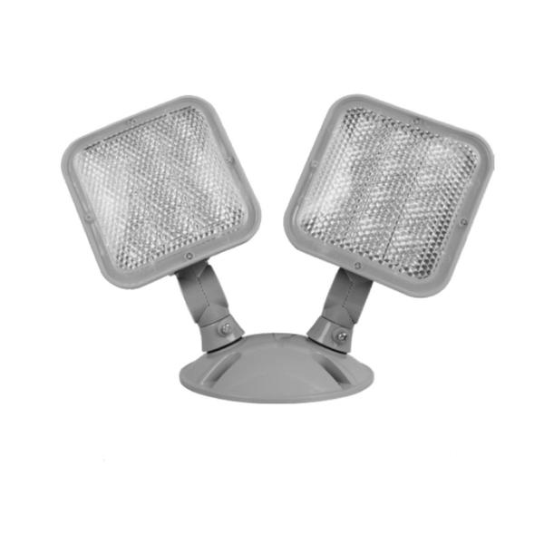 2 Head 2.9 watt 3.6 volt Gray LED Emergency Light 