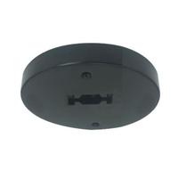 Nora Lighting 4" Black Round Monopoint for LED Track Heads