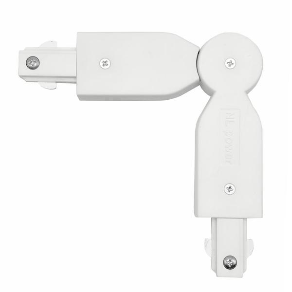 White Flex End Feed Connector