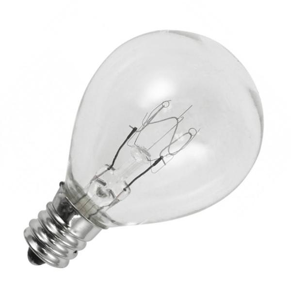 10 watt 130 volt S11 Candelabra Screw Base Incandescent Light Bulb