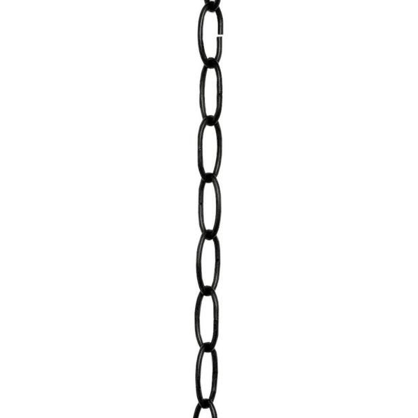3' Textured Black Chain
