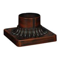 Nuvo Lighting 6" Pier Mount Rustic Bronze Aluminum
