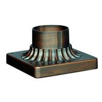 Nuvo Lighting 6" Bronze Square Pier Mount Base