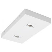 Nuvo Lighting White Rectangular Double Monopoint Adapter