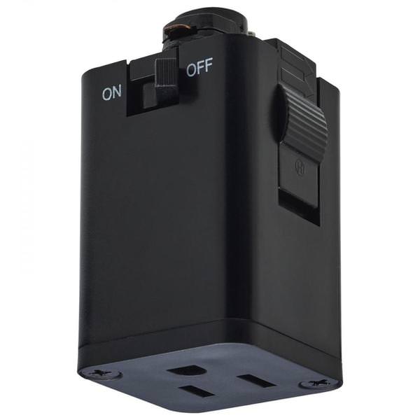 Outlet Track Adapter Black Finish