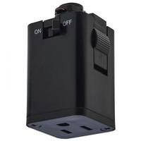 Nuvo Lighting Outlet Track Adapter Black Finish