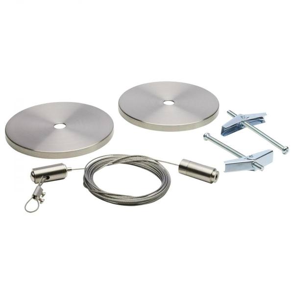 Brushed Nickel Track Suspension Aircraft Cable