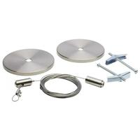 Nuvo Lighting Brushed Nickel Track Suspension Aircraft Cable