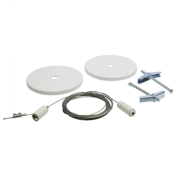 White Track Suspension Aircraft Cable