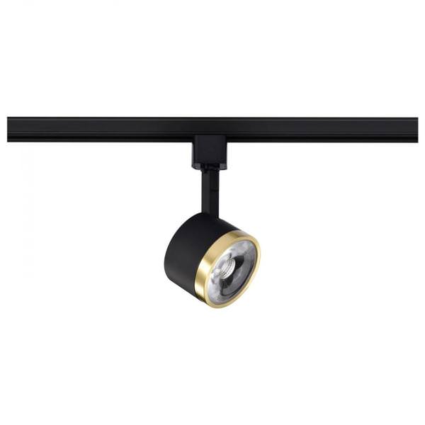 12 watt 120 volt 3000K Natural White Matte Black / Brushed Brass LED Track Head