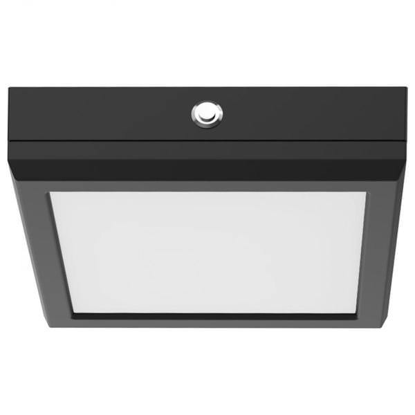 7" 11 watt 120 volt CCT Selectable Black Square Blink Pro Battery Backup