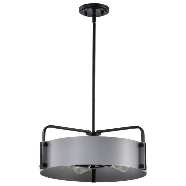 4 Lamp Matte Gray Altos Indoor Pendant Light Fixture