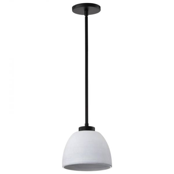 8" 1 Light 120 volt Matte Black Mini Pendant Light Fixture