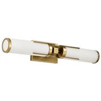 View 2 Light 120 volt Natural Brass Vanity Light Fixture