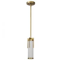 Nuvo Lighting 1 Light 120 volt Natural Brass Mini Pendant Light Fixture