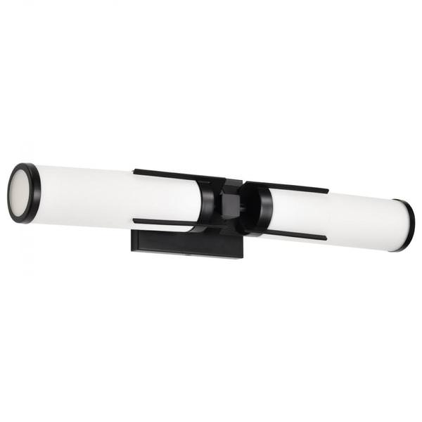 2 Light 120 volt Matte Black Vanity Light Fixture