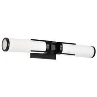 View 2 Light 120 volt Matte Black Vanity Light Fixture