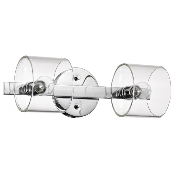 2 Lamp 120 volt Polished Nickel Vanity Light Fixture