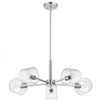 Nuvo Lighting 28" 5 Light 120 volt Polished Nickel Chandelier