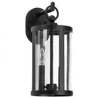 View 2 Lamp 120 volt Matte Black Wall Lantern