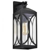 View 1 Light Matte Black 120 volt Outdoor Wall Lantern