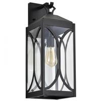 View 1 Light 120 volt Matte Black Wall Lantern
