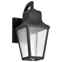 View 1 Light 120 volt Matte Black Wall Lantern