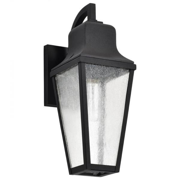 1 Lamp 120 volt Matte Black Wall Lantern