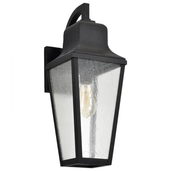 1 Lamp 120 volt Matte Black Wall Lantern Light Fixture