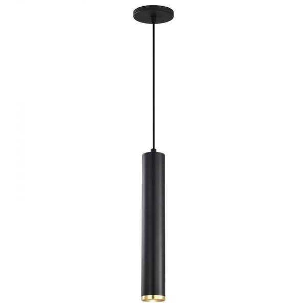 16" 12 watt 120 volt 3000K Natural White Matte Black / Brushed Brass Century Indoor LED Pendant Light Fixture