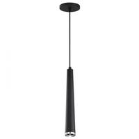 Nuvo Lighting 16" 12 watt 120 volt 3000K Natural White Matte Black / Brushed Nickel Melrose LED Pendant Light Fixture