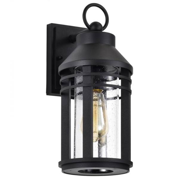 1 Lamp 120 volt Matte Black Outdoor Wall Lantern
