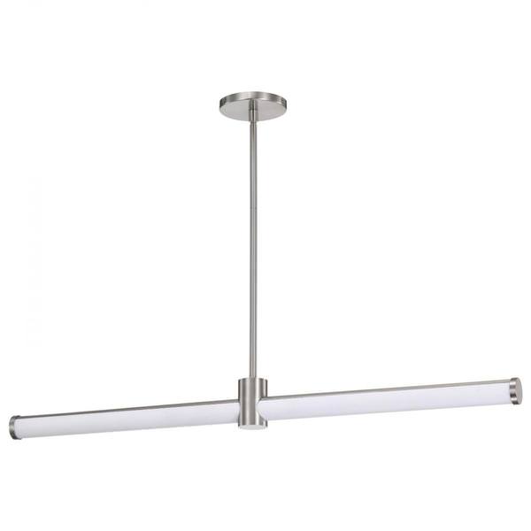 36" 39 watt 120 volt 3000K Natural White Brushed Nickel LED Island Pendant