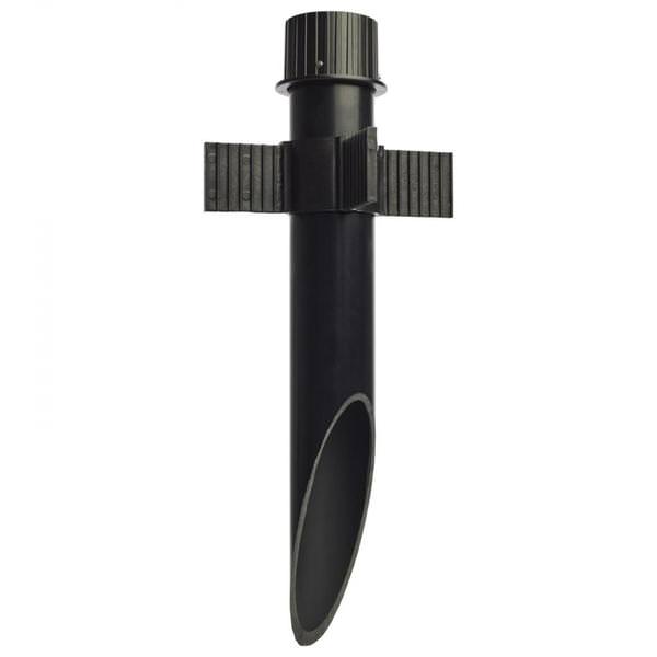 2" Matte Black PVC Mounting Post