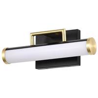 Nuvo Lighting 12" 13 watt 120 volt 3000K Natural White Matte Black Solano LED Vanity Light Fixture